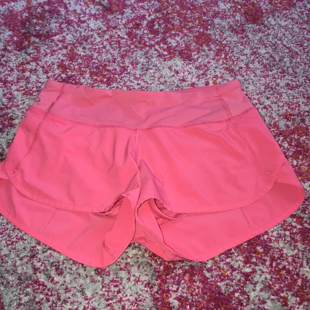 pink lululemon shorts
